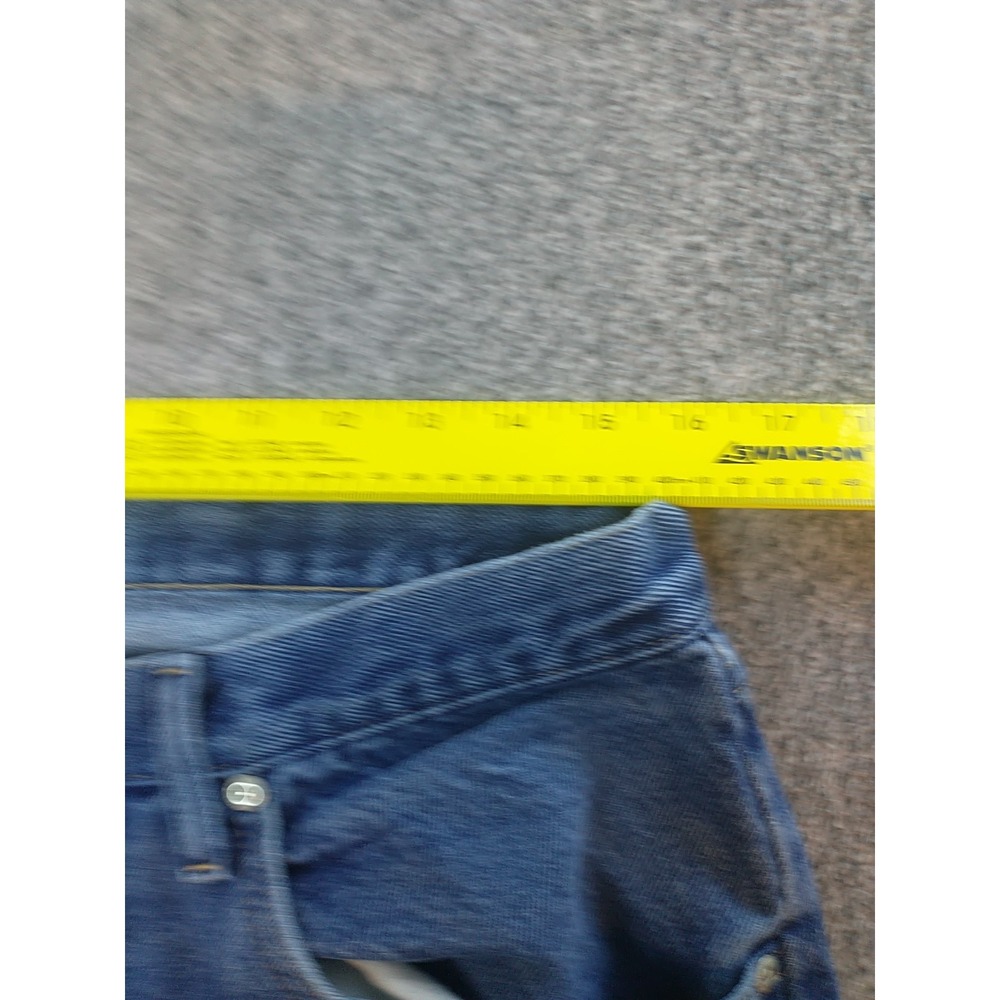 Mens Medium Wash Straight Leg Denim Jeans 100% Cotton 32x31 976T1DR - Picture 10 of 16